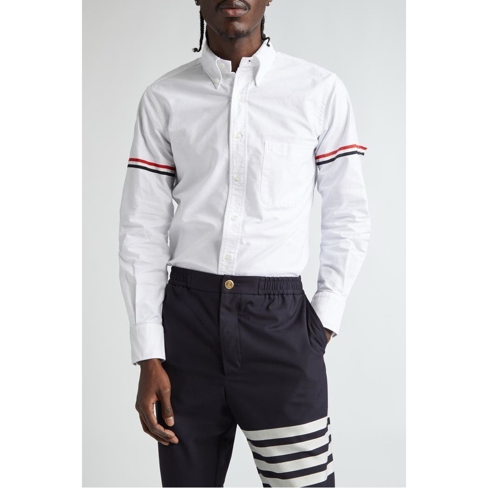 Thom Browne Classic Cotton Poplin Button Down Shirt Size 0